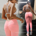 Sexy Lady Sportswear High Waist Scrunch Butt Yoga Leggings With Pocket